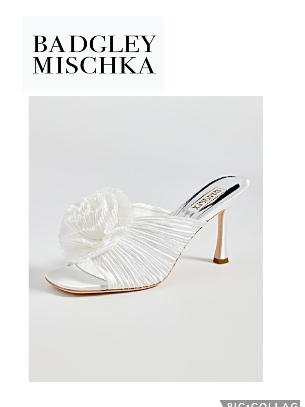 💥SALE💥 NWT Badgley Mischka Blythe Satin Slides, 7